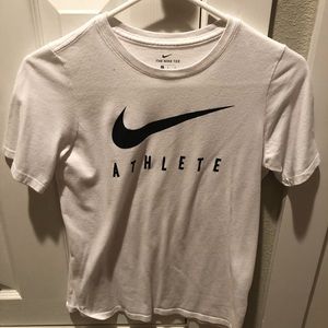 Nike white athlete tee